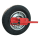 Wielklem compact Buffalo Red SCM wielen 13" t/m 15" met ronde luchtgaten