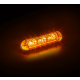 R65 LED flitser 6 LED's amber | 12-24V 15cm kabel (4-patronen)