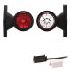 Contourlamp 118 x 88 x 45mm 76mm rood/wit Rood/wit universeel P&R kabel 200mm, 1,5mm² 12/24 V CE, ECE-R10 / R7