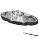 Contourlamp 120 x 40 x 35mm 83mm rood/wit blank links of rechts (universeel) kabel 500mm 12/24 V CE, ECE-R10 / R7