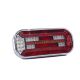 Achterlicht links 100cm kabel 302 x 130 x 51mm opbouw remlicht dynamisch knipperlicht Mistlicht Achteruitrijlicht achterlicht lengte driehoek 152mm IP67 12/24 V CE, ECE-R10 / R7 / R6 / R38 / R23 / R3
