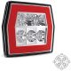 Achterlicht LED links of rechts (universeel) 5 PIN's bajonet remlicht knipperlicht neon-achterlicht IP68 12/24 V Lavaflow