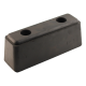 Stootbuffer rubber 250mm x 80mm x 80mm