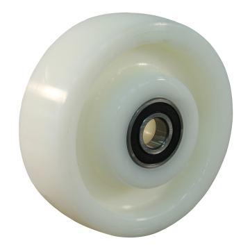 Los wiel 150 mm nylon, 800 kg, kogellager, asgat 20 mm