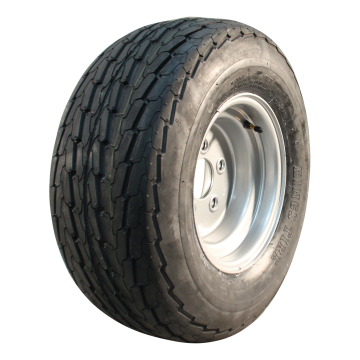 Luchtband + wiel 20.5x8.0-10 KT-705 6PR + 6.00x10H2 ET-4 94/140/5 84 M staal zilvergrijs