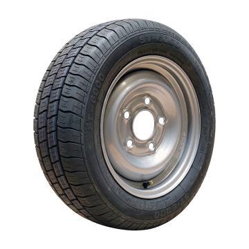 Luchtband + wiel 155/70 R12C Kargomax ST-6000 M+S + 4½Jx12H2 ET30 67/112/5 104/101 N staal zilvergrijs