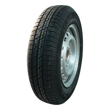 Luchtband + wiel 155/80 R13 Kargomax XL ST-4000 M+S + 4Jx13H2 ET30 57/100/4 84 N staal zilvergrijs