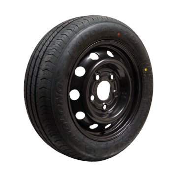 Luchtband + wiel 185/70 R13C R701 M+S + 6Jx13H2 ET30 67/112/5 106/104 N staal zwart
