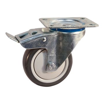 Zwenkwiel geremd 100mm serie 19 ᠆ 12