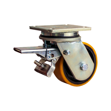 Zwenkwiel geremd 125mm serie 28 ᠆ 22