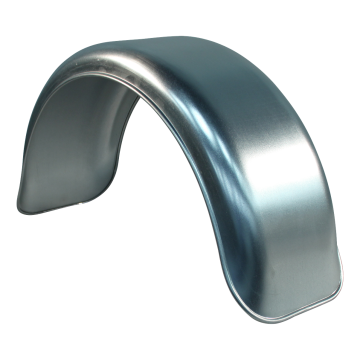 Spatscherm enkel as staal 220mm x 800mm rond model voor boottrailer