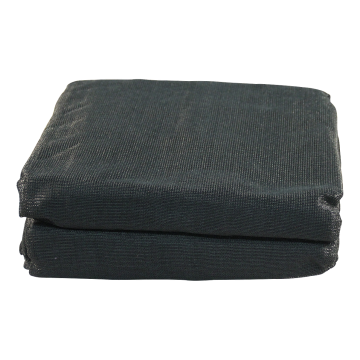 Gaaskleed 5000x2500 PE, 180 gr/m2 gitzwart RAL 9005