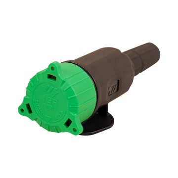 Kunststof stekker 13 - polig , 13 schroefcontacten incl. groene adapter