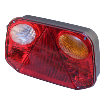 Achterlicht Radex, serie 2800, rechts met achteruitrijlamp, centrale stekkeraansluiting 5-polig