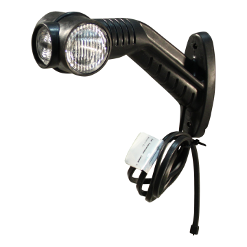 Contourlamp Superpoint III LED links rood / wit / oranje DC kabel 860mm