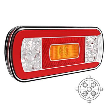Achterlicht LED 5 PIN's bajonet universeel 12/24V