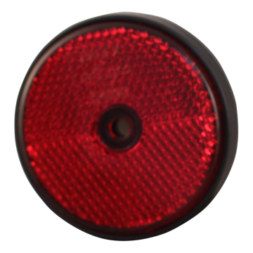 Reflector Ø rood opschroefbaar Ø61