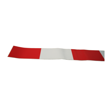 Markeringstape breedte 92mm , lengte 1000mm rood / wit