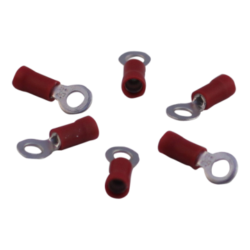 Ringkabelschoen voor draad 0,5 - 1,5mm2 , M5 , rood