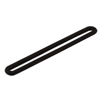 Spanrubber Ø8 250 zwart