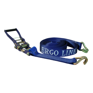 Zware spanband "ERGO-LINE" met trekratel blauw 50mm 9000mm Ergo line