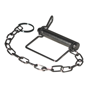 Vergrendelpen met veer Ø15,8 x 93mm, ketting 310mm