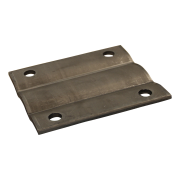 Montageplaat steunpoot / -wiel opschroefbaar Ø70mm blank