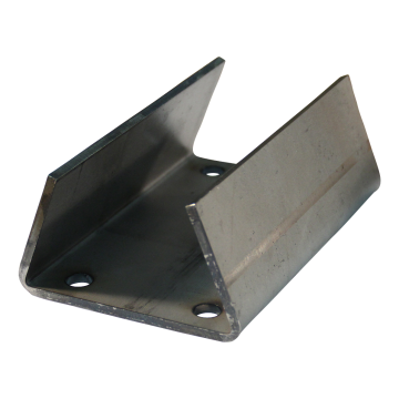 Montageplaat steunpoot / -wiel opschroefbaar ⧄70mm blank