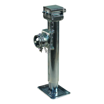 Steunpoot wegklapbaar LR met zeskant SW19 Ø57mm 1300kg verzinkt 250mm 430mm