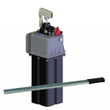 Handpomp PMS25 handpomp 7L reservoir 25cm³ dubbel werkend aluminium / kunststof cilinder enkelwerkend