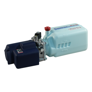 Hydr. compactaggregaat DC12V-1,6KW kunststof tank , bediening niet inbegrepen